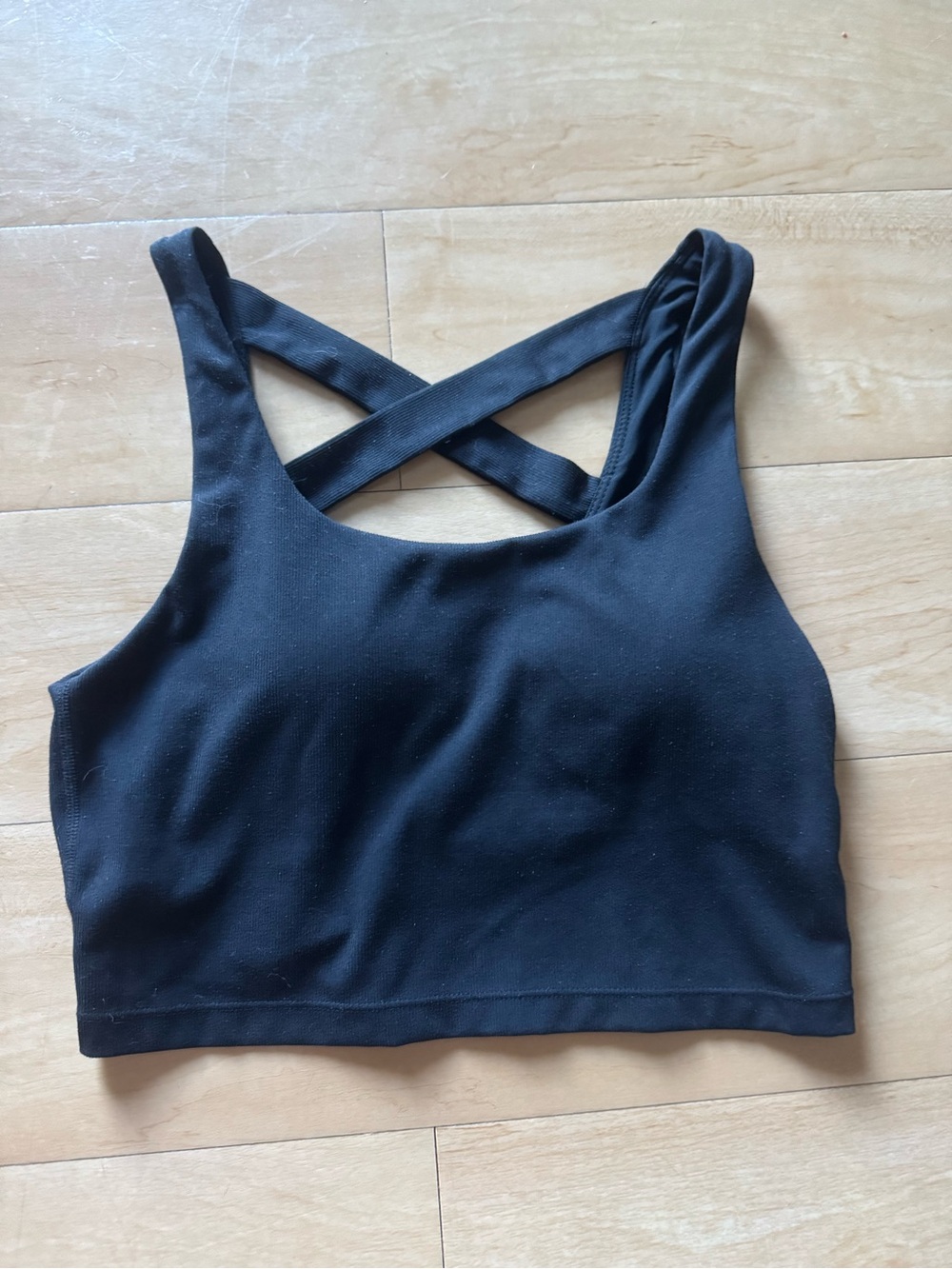 Jockey | Women’s Black Cross-Back Sports Bra | Size M
